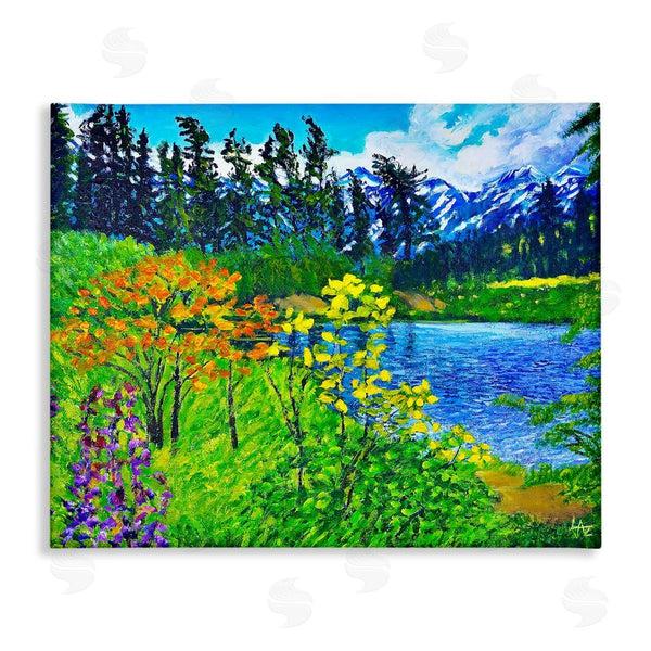 stupell industries Lee Ann Zirbes | Hidden Lake Scenery Wall Art