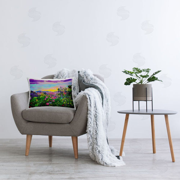 Stupell Industries Lee Ann Zirbes | Highland Flora Overlook Printed Throw Pillow