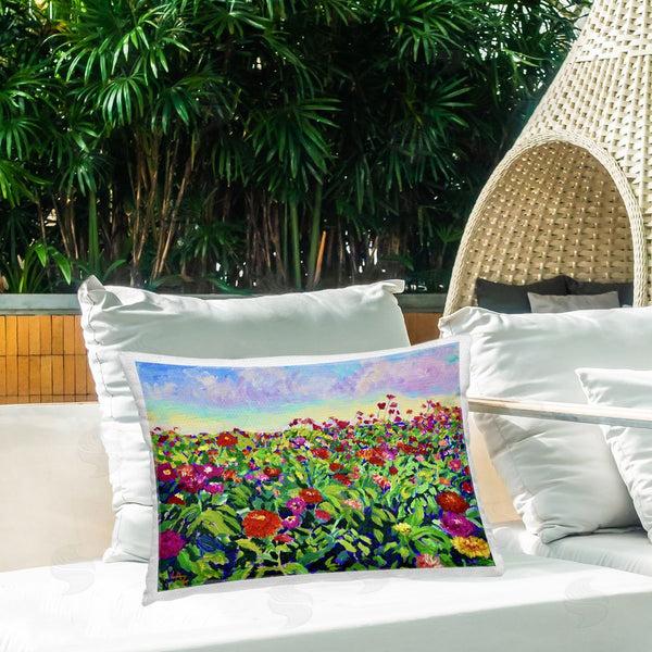 Stupell Industries Lee Ann Zirbes | Hot Summer Blooms Printed Throw Pillow