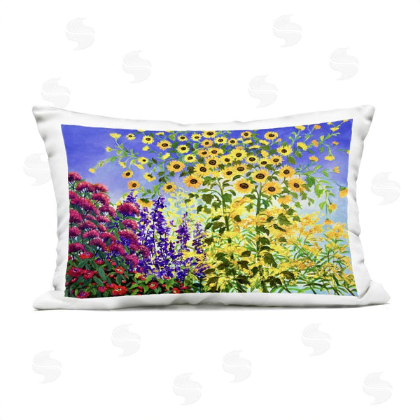 Stupell Industries Lee Ann Zirbes | Looming Sunflowers Spring Garden Printed Throw Pillow