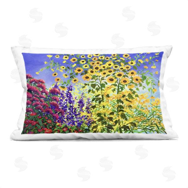 stupell industries Lee Ann Zirbes | Looming Sunflowers Spring Garden Printed Throw Pillow