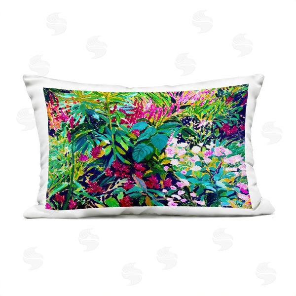 Stupell Industries Lee Ann Zirbes | Lush & Vibrant Tropical Leaves Printed Throw Pillow