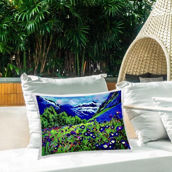 Stupell Industries Lee Ann Zirbes | Memory Mountain Valley Printed Throw Pillow