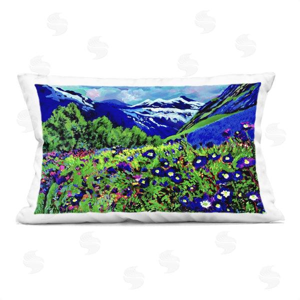 stupell industries Lee Ann Zirbes | Memory Mountain Valley Printed Throw Pillow