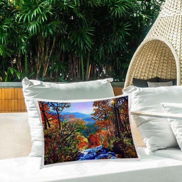 Stupell Industries Lee Ann Zirbes | Mountain Top Mosaic Printed Throw Pillow