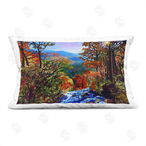 stupell industries Lee Ann Zirbes | Mountain Top Mosaic Printed Throw Pillow