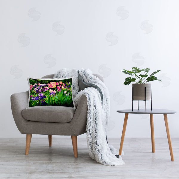 Stupell Industries Lee Ann Zirbes | Near The Windmill Garden Printed Throw Pillow