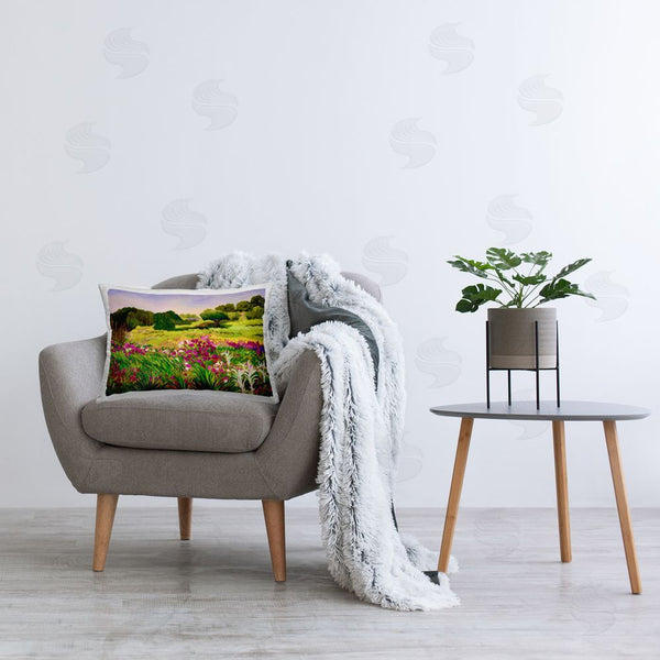 Stupell Industries Lee Ann Zirbes | Promised Vibrant Scenery Printed Throw Pillow