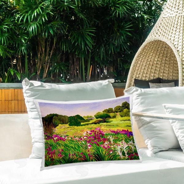 Stupell Industries Lee Ann Zirbes | Promised Vibrant Scenery Printed Throw Pillow