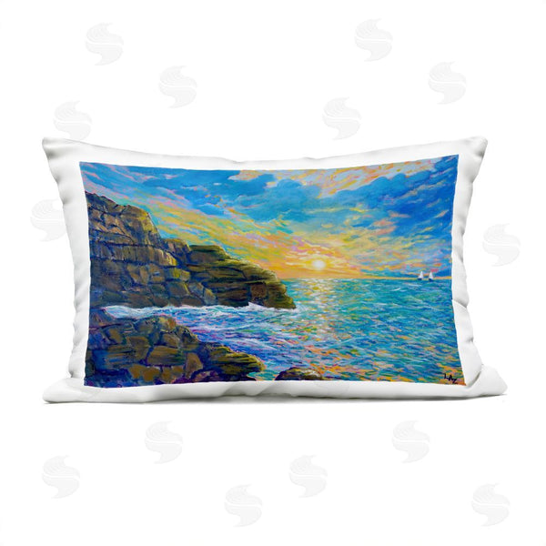 Stupell Industries Lee Ann Zirbes | Reflections Of The Sea Printed Throw Pillow