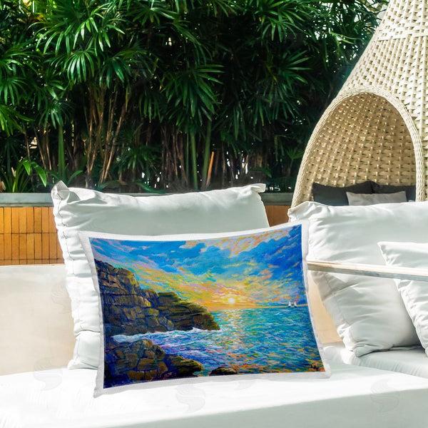 Stupell Industries Lee Ann Zirbes | Reflections Of The Sea Printed Throw Pillow