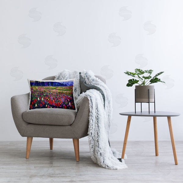 Stupell Industries Lee Ann Zirbes | Roadside Rhythm Meadow Printed Throw Pillow