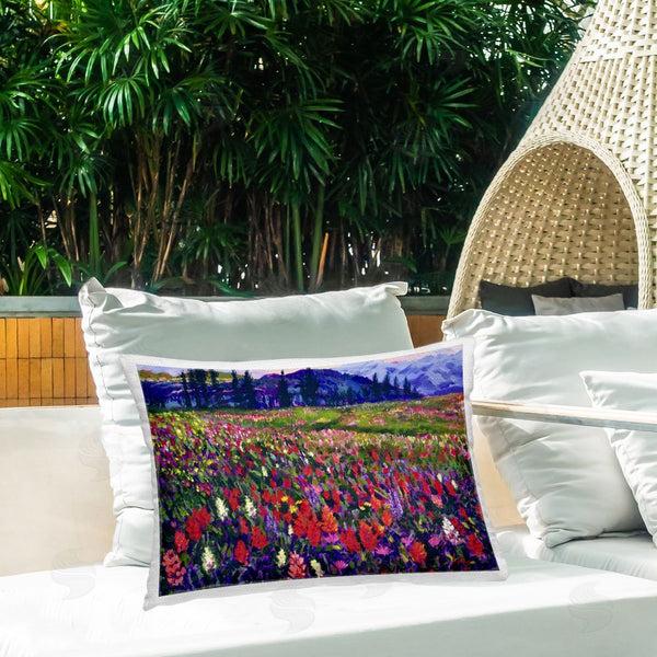 Stupell Industries Lee Ann Zirbes | Roadside Rhythm Meadow Printed Throw Pillow