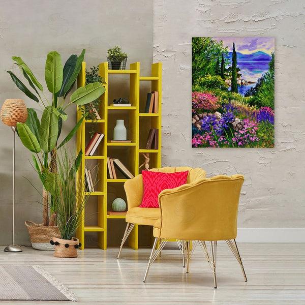 Stupell Industries Lee Ann Zirbes | Sea Vista Garden Scene Wall Art