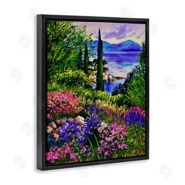 Stupell Industries Lee Ann Zirbes | Sea Vista Garden Scene Wall Art