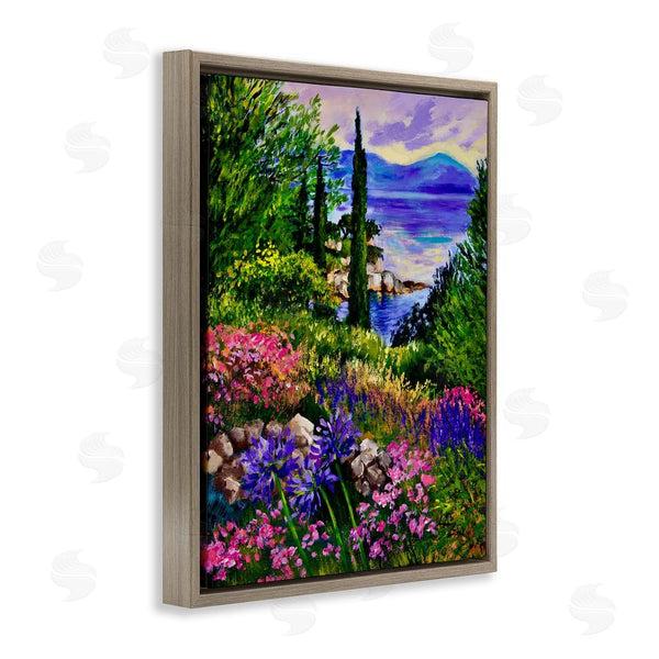 Stupell Industries Lee Ann Zirbes | Sea Vista Garden Scene Wall Art