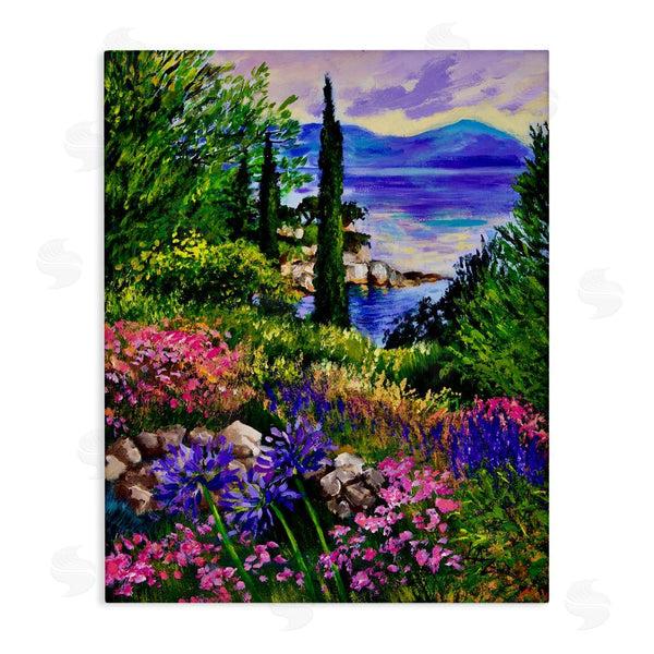 stupell industries Lee Ann Zirbes | Sea Vista Garden Scene Wall Art