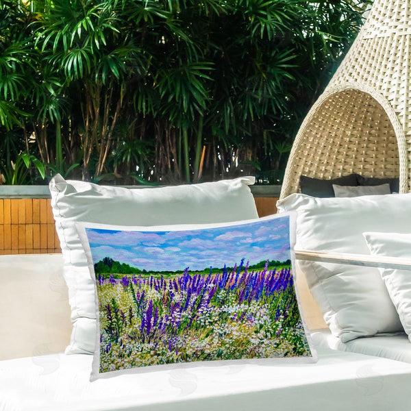 Stupell Industries Lee Ann Zirbes | Summer's Bounty Meadow Printed Throw Pillow