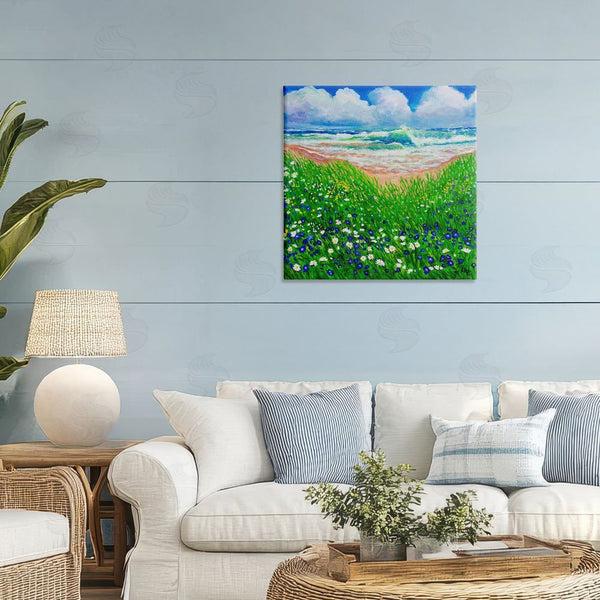 Stupell Industries Lee Ann Zirbes | Summer Wind Beach Flowers Wall Art