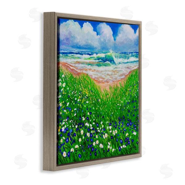 Stupell Industries Lee Ann Zirbes | Summer Wind Beach Flowers Wall Art