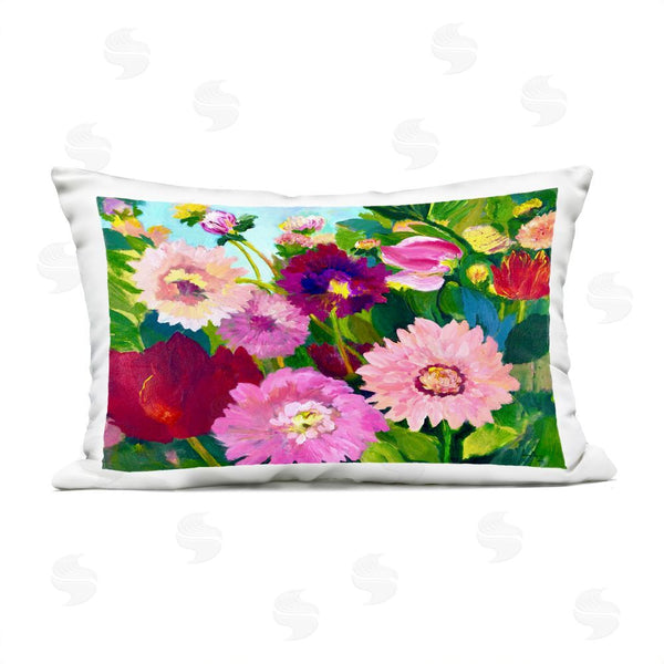 Stupell Industries Lee Ann Zirbes | Tea Garden Mums Printed Throw Pillow