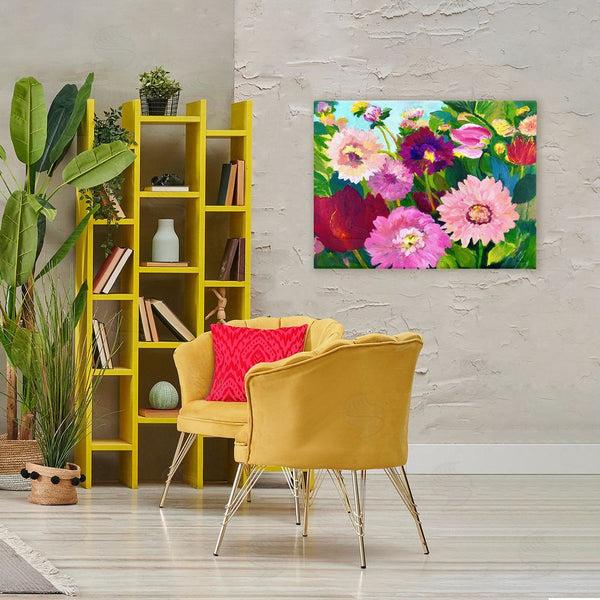 Stupell Industries Lee Ann Zirbes | Tea Garden Mums Wall Art