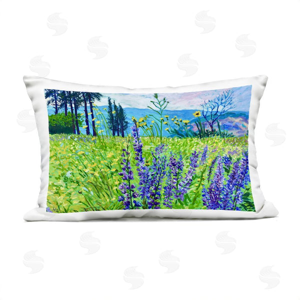 Stupell Industries Lee Ann Zirbes | Vibrant Elevation Blooms Printed Throw Pillow