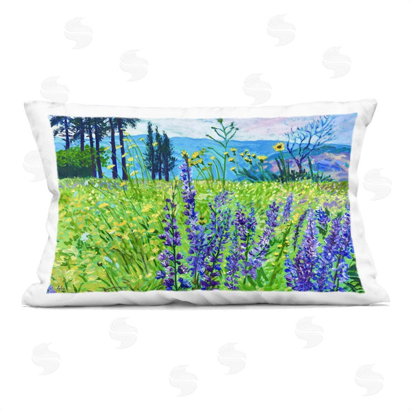 stupell industries Lee Ann Zirbes | Vibrant Elevation Blooms Printed Throw Pillow