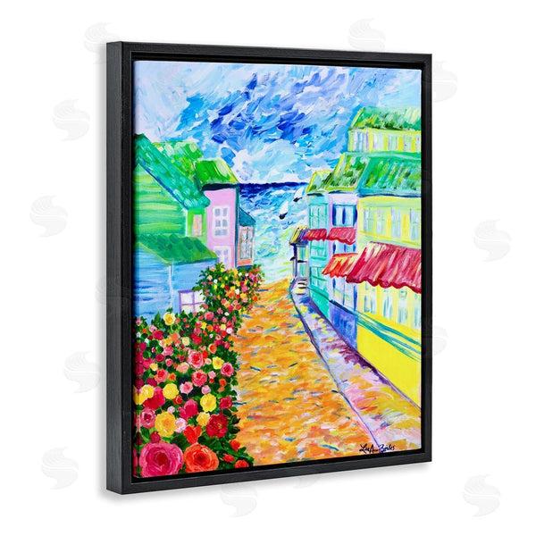 Stupell Industries Lee Ann Zirbes | Vibrant Sea Village Wall Art