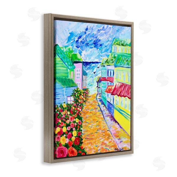 Stupell Industries Lee Ann Zirbes | Vibrant Sea Village Wall Art