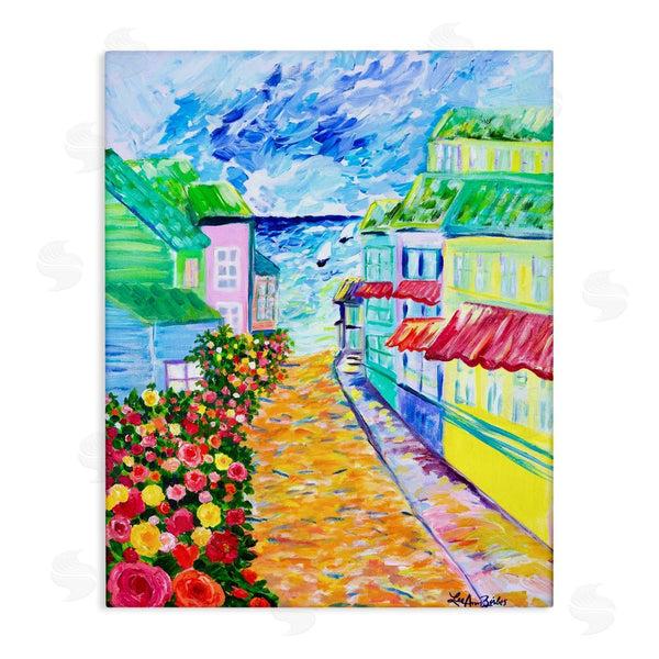 stupell industries Lee Ann Zirbes | Vibrant Sea Village Wall Art