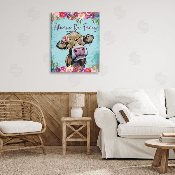 Stupell Industries Lee Keller | Always Be Fancy Cow Wall Art