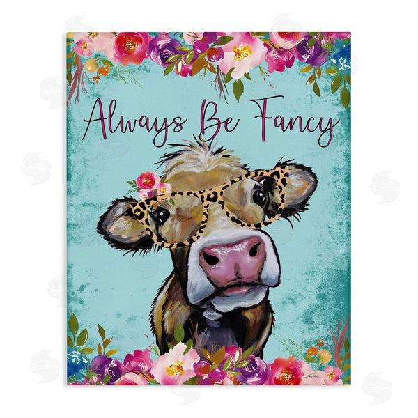 stupell industries Lee Keller | Always Be Fancy Cow Wall Art