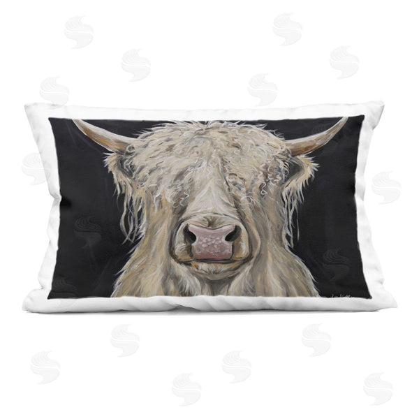 stupell industries Lee Keller | Calvin the Highland Cattle Printed Throw Pillow
