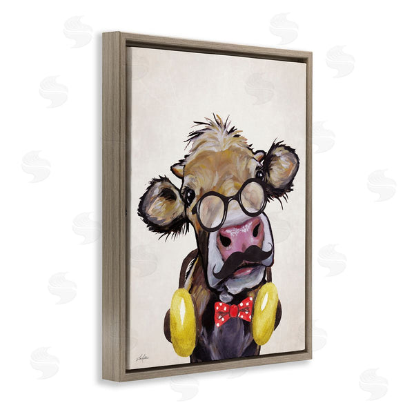 Stupell Industries Lee Keller | Hipster Cow And Headphones