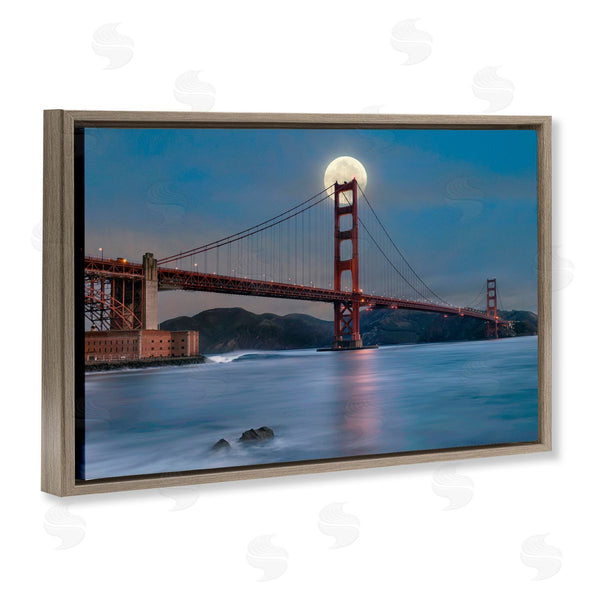 Stupell Industries Lee Sie | Moonlit Bridge Landmark Wall Art