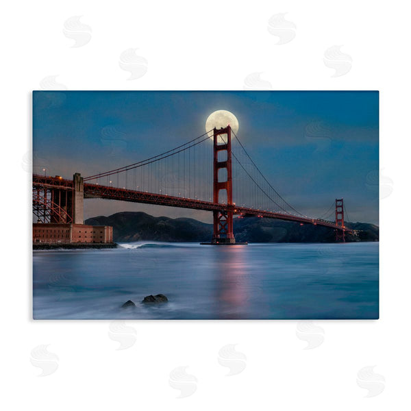 stupell industries Lee Sie | Moonlit Bridge Landmark Wall Art