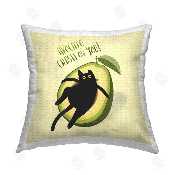 Stupell Industries Leeza Hernandez | Avocato Crush On You Printed Throw Pillow