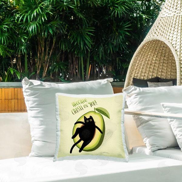 Stupell Industries Leeza Hernandez | Avocato Crush On You Printed Throw Pillow