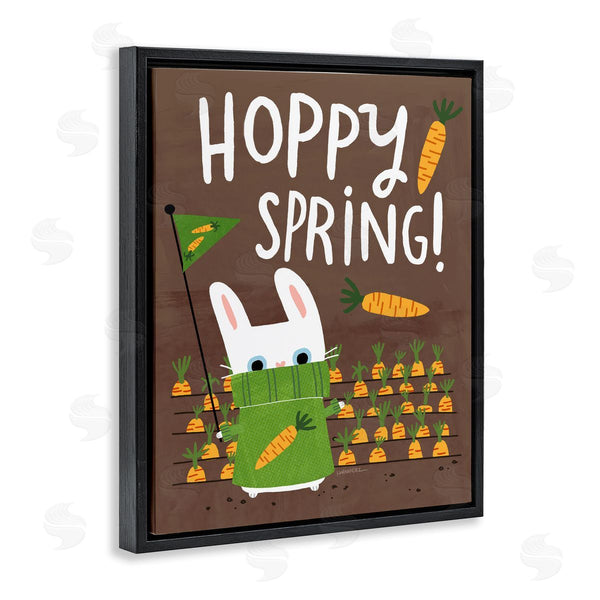 Stupell Industries Leeza Hernandez | Happy Spring Bunny & Carrots Wall Art