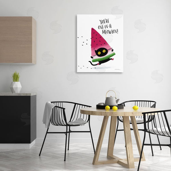Stupell Industries Leeza Hernandez | One In A Meowlon Pun Wall Art