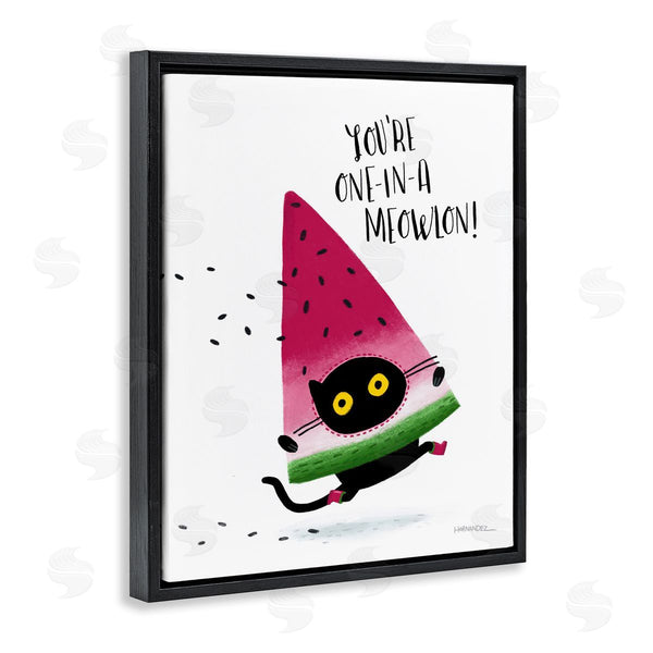 Stupell Industries Leeza Hernandez | One In A Meowlon Pun Wall Art