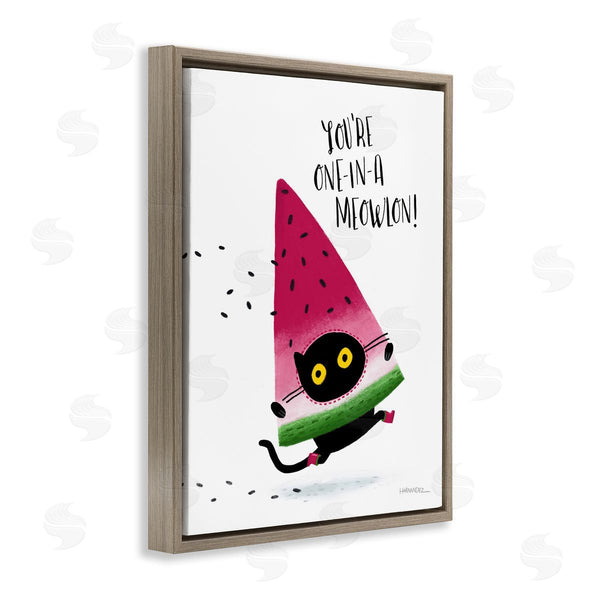 Stupell Industries Leeza Hernandez | One In A Meowlon Pun Wall Art