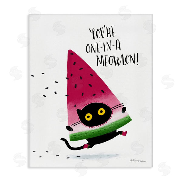 stupell industries Leeza Hernandez | One In A Meowlon Pun Wall Art