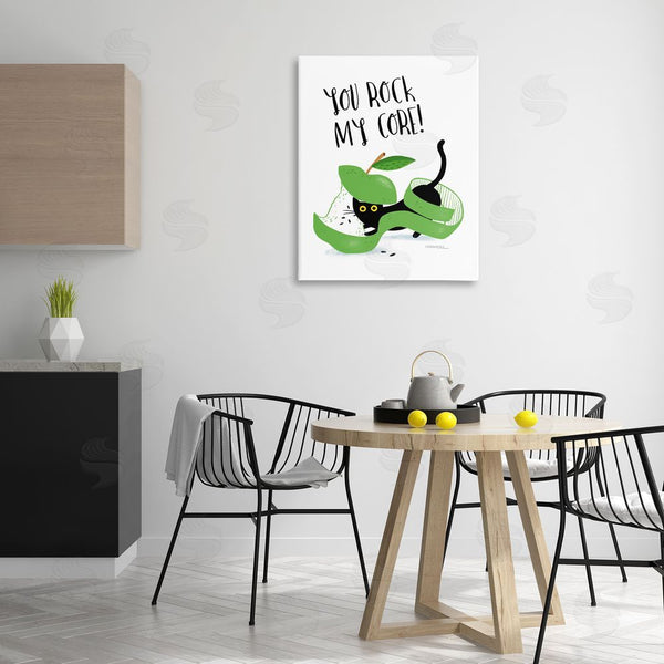 Stupell Industries Leeza Hernandez | Rock My Core Cat Wall Art