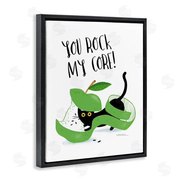 Stupell Industries Leeza Hernandez | Rock My Core Cat Wall Art
