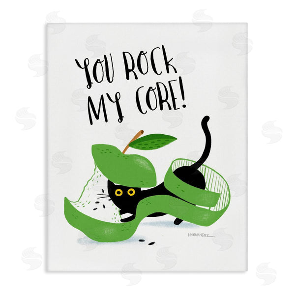 stupell industries Leeza Hernandez | Rock My Core Cat Wall Art