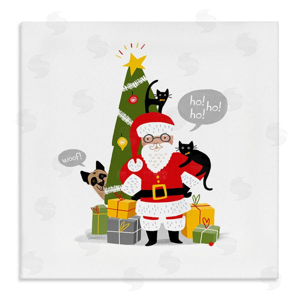 stupell industries Leeza Hernandez | Santa Paws with Pets