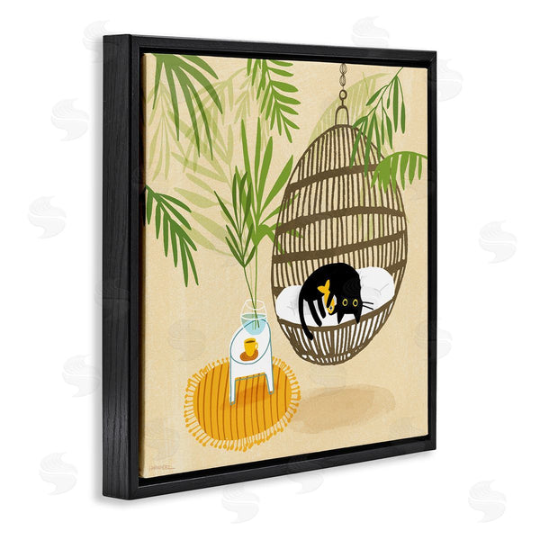 Stupell Industries Leeza Hernandez | Sleepy Cats On Porch Swing Wall Art
