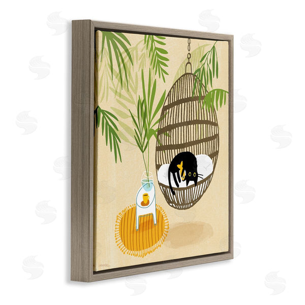Stupell Industries Leeza Hernandez | Sleepy Cats On Porch Swing Wall Art